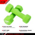 thumbnail image 3 of Mancuernas JFIT de neopreno de 1 kg (juego de 2) para fuerza de cuerpo completo, 3 of 6