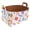 Multicolor 3, variant on Easter Eggs Chick Storage Basket Collapsible Storage Bin, PU Foldable Basket Convenient Box Storage Organizer with Handles for Shelves Office Bedroom Closet Nursery Toys Laundry