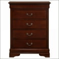 thumbnail image 4 of Chests & Wardrobes | Traditional 4 Drawer Chest, Cherry Finish | Cherry | Particle Board, 4 of 9