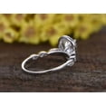 thumbnail image 5 of Classic 1.25 Carat Pear Cut Diamond Moissanite Engagement Ring With 18K White Gold Plating, Promise Ring, Anniversary Ring, 5 of 6