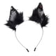 thumbnail image 4 of Diadema de orejas para Halloween, decoración, regalos, artículos para fiestas, disfraz de fiesta, tocado Gris Negro, 4 of 9