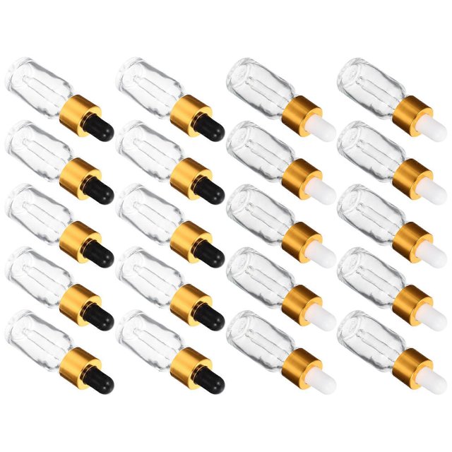 20Pcs Essential Oil Glass Bottles Refillable Dropper Empty Bottles