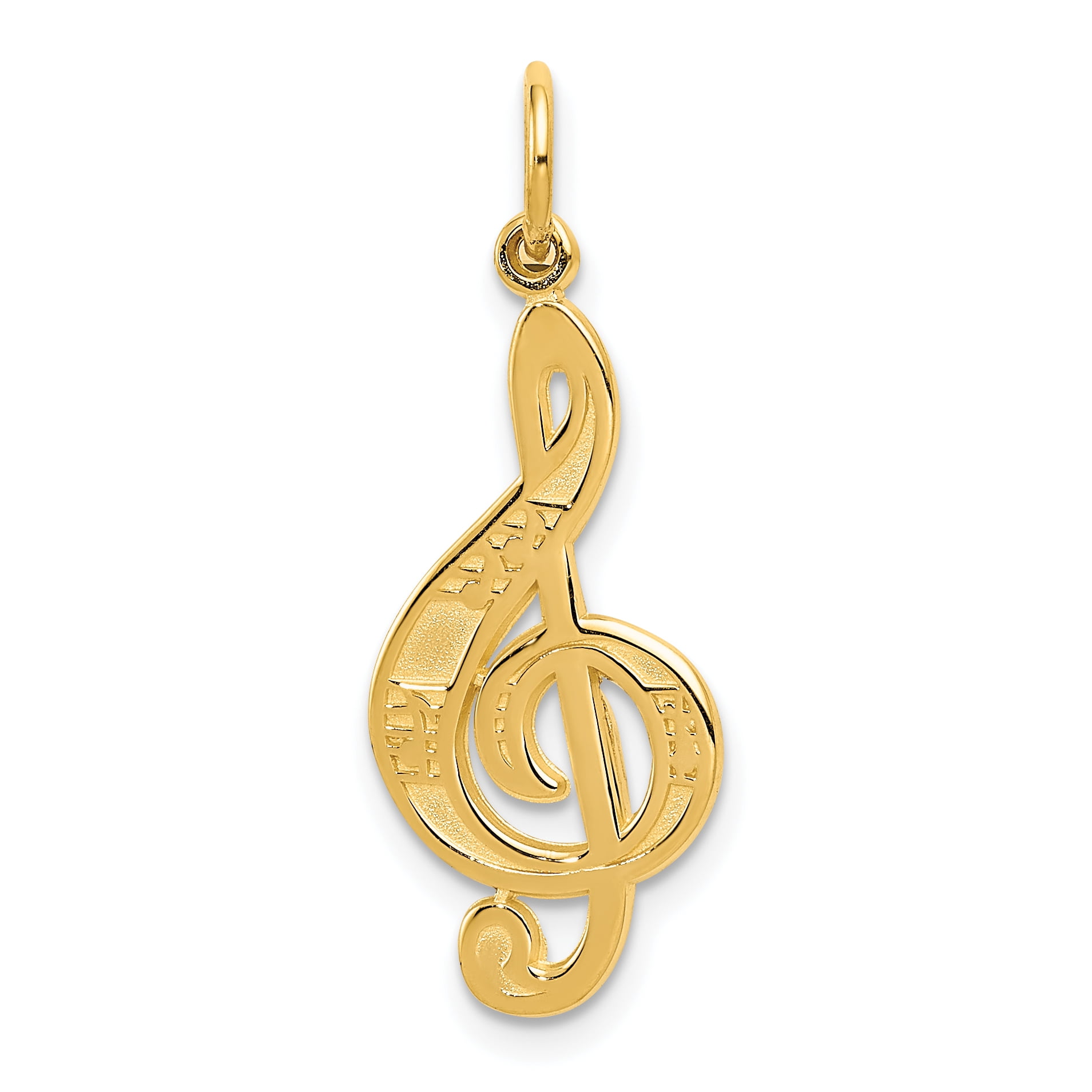 treble clef pendant