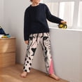 thumbnail image 5 of Xecao Pink Cheetah Art Print Teenagers' Pajama Pants Long Sleep Pants Soft Elastic Waist Pajama Bottoms Elastic waist with 2 Pockets 5-16 Years-XS(5-6), 5 of 6