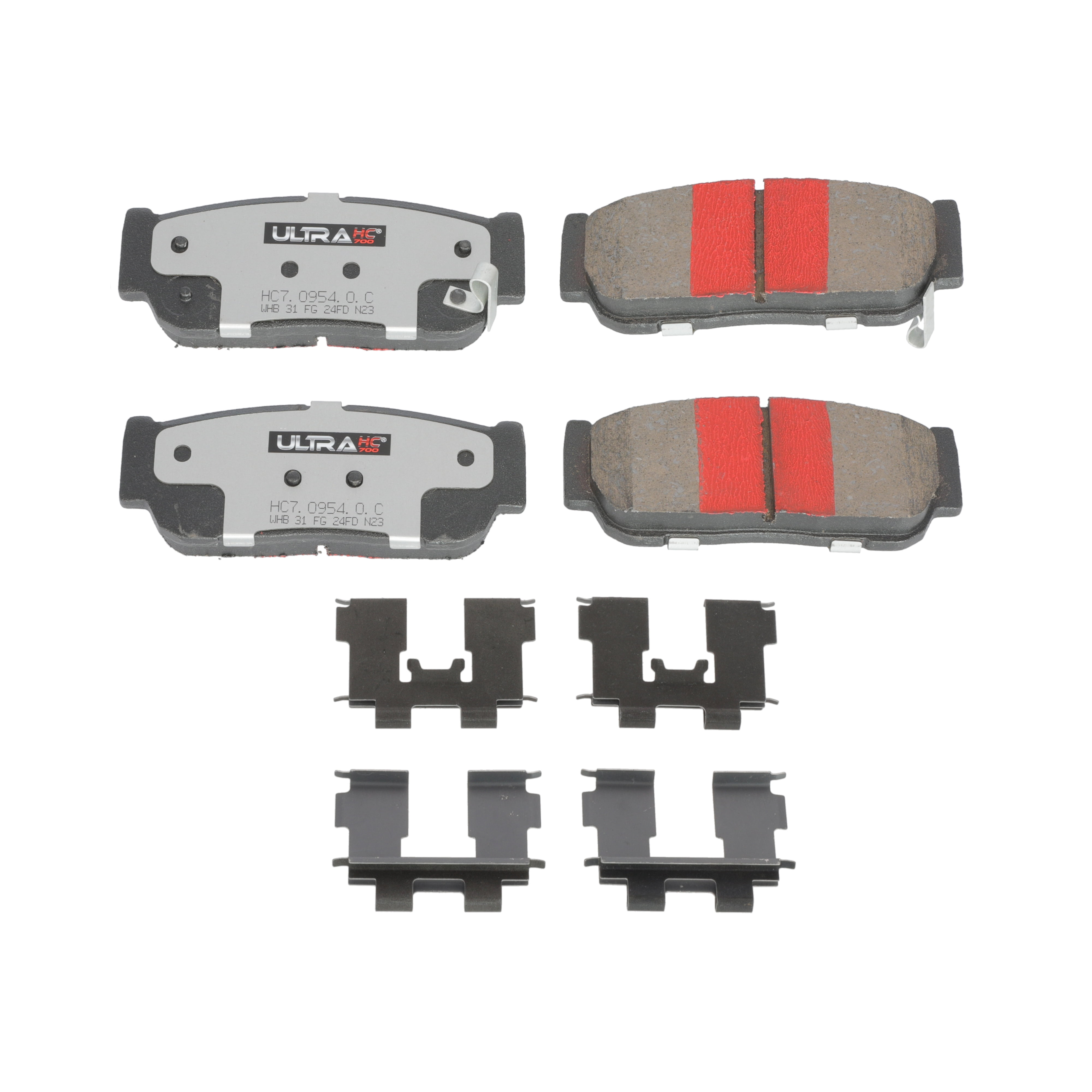 UltraHC 700 Brake Pad Set, Rear HC7.0954.0.C, Kia Sorento 2009-2003