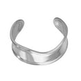 thumbnail image 4 of Pulsera irregular, pulsera abierta, pulsera de regalo de graduación para mujer, ancha Color plata, 4 of 9