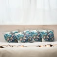thumbnail image 4 of Ambesonne Nautical Throw Pillow Cover Pack of 4, Underwater Around Anchor, 4 Pcs-26" x 26", Teal Pink and Coconut, 4 of 5