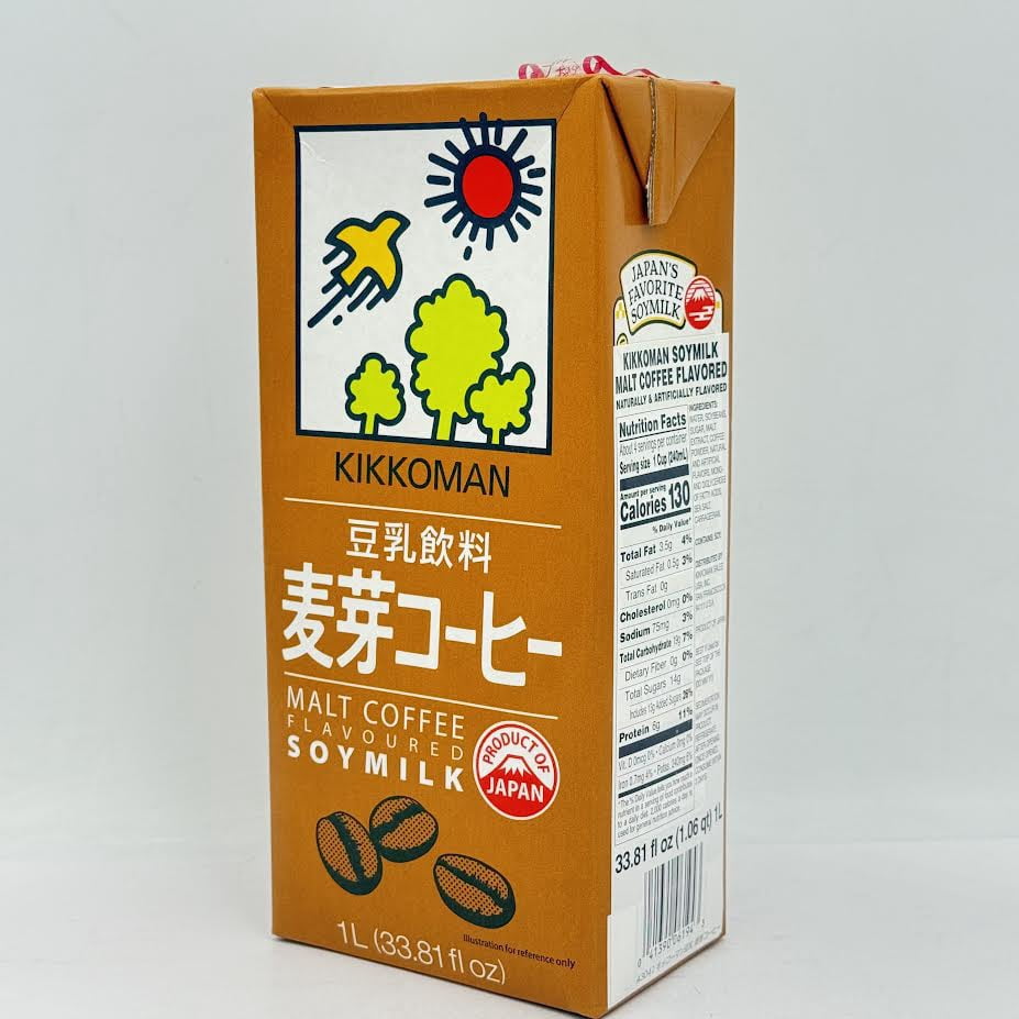 Kikkoman SoyMilk - Malt Coffee Flavor1L/(33.8oz) - Walmart.com