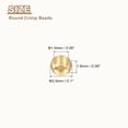 thumbnail image 2 of Uxcell 800Pack Round Crimp Beads, 2.5mm Brass Spacer Loose Beads Metal Clamp Ends Tiny Stoppers Bead for Bracelet Jewelry Making Craft DIY, Light Gold, 2 of 4