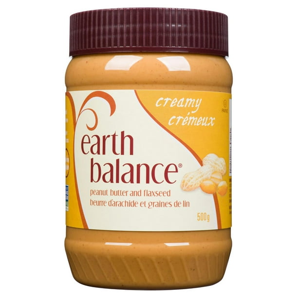 Earth Balance - Beurre d'arachide et graines de lin - crémeux