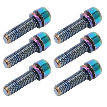 

Bike Stem Screws Vacuum Titanium Plating Technology Easy And Convenient To Carry 304 Stainless Steel Not Easy To Fade Screw For Road Bikes M5