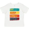 thumbnail image 3 of Inktastic Tumbling Gift Eat Sleep Tumble Repeat Boys or Girls Toddler T-Shirt, 3 of 5