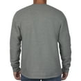 thumbnail image 5 of Coleman Long-Sleeve Sherpa Lined Waffle Henley Shirts For Men (Shale Heather, Large), 5 of 5