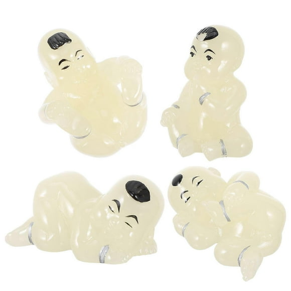 Mini Resin Kids Figurines For Garden Decoration In Modern Style 4Pcs/Set