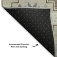 thumbnail image 5 of Addison Rugs Mayfield Premium Machine Washable Transitional Ethnic Ivory Round Rug, 8' X 8' Machine Washable Transitional Ethnic Ivory Oversized Sherpa Throw Blanket, 5 of 6