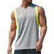 thumbnail image 1 of T52T53 - playera sin mangas de malla para hombre, de secado rápido T52_gris claro G T52_gris claro G Xishao ropa, 1 of 2
