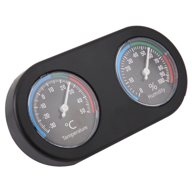 Reptile Thermometer Hygrometer,Mini Analog Temperature Humidity Temperature Humidity Analog Thermometer Hygrometer Luxury Finish