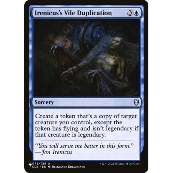 Magic the Gathering - The List - Irenicus's Vile Duplication Near Mint