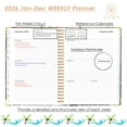 thumbnail image 2 of Planner 2026 Calendar Notebook(Jan-Dec.2026,6.3"x8.5") Weekly Monthly Flower Planner for Women Men 2026 Academic Planner Supplies, 2 of 7