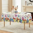 thumbnail image 3 of Birthday Tablecloth Oval, Happy Birthday Ballon White Washable Seasonal Table Cover for Party Picnic Dinner Decor, 3 of 6
