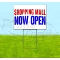 thumbnail image 1 of Shopping Mall Now Open (18" x 24") Yard Sign, Includes Metal Step Stake, 1 of 6