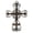 Cross, variant on Sungmor Cast Iron Wall Candle Sconce, Wall Mount Tealight Flameless Candle Holders, Decorative Vintage Vine Candleholder Wall Hanging Pillar Candle Stand Dining Living Room Bedroom Patio Decor