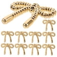 thumbnail image 5 of FONDOTIN 10Pcs Golden Bow Buttons Decorative Sewing Fasteners for Parties and Events, 5 of 8