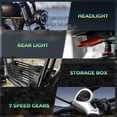 thumbnail image 6 of T73 Max Electric Bike for Adults, 48V 36Ah Large Battery, 750W Powerful Motor 20MPH, 20"×4" Fat Tire E-Mountain Bike Off-Road,Electric Bicycle UL2849, 6 of 9
