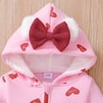 thumbnail image 5 of Gubotare Baby Rompers Boys Long Sleeve Baby Kids Cartoon Hooded Romper Jumpsuit Sets Clothes 0 3 6 9 12 18 24 Months (Hot Pink,0-3 Months), 5 of 6