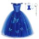thumbnail image 1 of Vestidos de fiesta para niñas de Disney, vestido de princesa Cenicienta, vestido sin mangas de mariposas para niños de Navidad, 7-8T, 140CM Gao Jinjia LED, 1 of 2