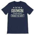thumbnail image 4 of Funny Airman Shirt - Others Warned You About, 4 of 8
