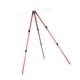 thumbnail image 3 of Soporte para caña de pescar con trípode, plegable, portátil, para 7 cañas, soporte para caña de pescar para pescar en la orilla del estanque Rojo, 3 of 8