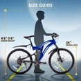 thumbnail image 3 of DEYGIA Boys Mountain Bike 24 inch, Kids Bike Ages 4-12, 7-Speed, Full Suspension MTB, High-Carbon Steel Frame, Dual Disc Brakes, Bicycle for kids Outdoor Adventure, 3 of 9