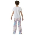 thumbnail image 5 of FORMRS Kids Pajama Pants with Pockets Size 11-12Y Boys Lounge Sleep Bottoms, Purple Marble Pattern, 5 of 8