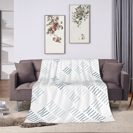 ZNDUO Geometric Polka Dot Texture Art Pattern Throw Blanket, Lightweight Cozy Soft Throw Blanket for Couch, 80"x60" Throw Blankets for Bed