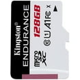 thumbnail image 3 of Kingston 128GB High Endurance MicroSD SDHC Flash Memory Card High Performance, 1080P, Full HD, Up to 95MB/S Read (SDCE/128GBCR), 3 of 5