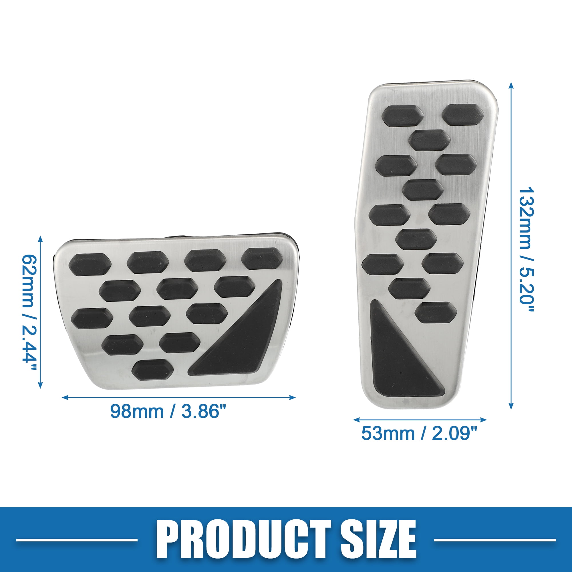 Unique Bargains Gas Brake Pedal Cover for Jeep Wrangler JL 2018-2023 Gladiator
