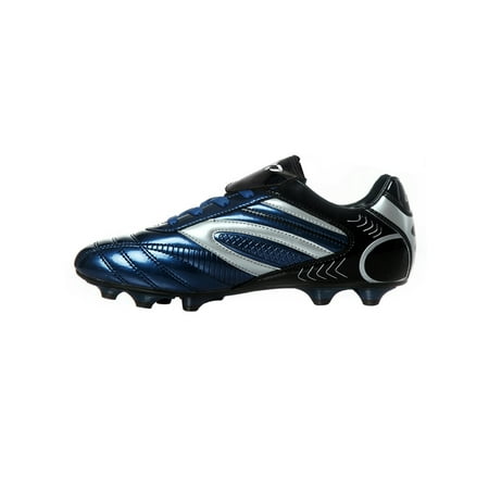 

Wazshop Mens Womens Sneakers Training Football Shoes Lace Up Soccer Cleats Non Slip Comfort Athletic Shoe Girls Boys Lightweight Dark Blue Long Cleats Style A 7.5