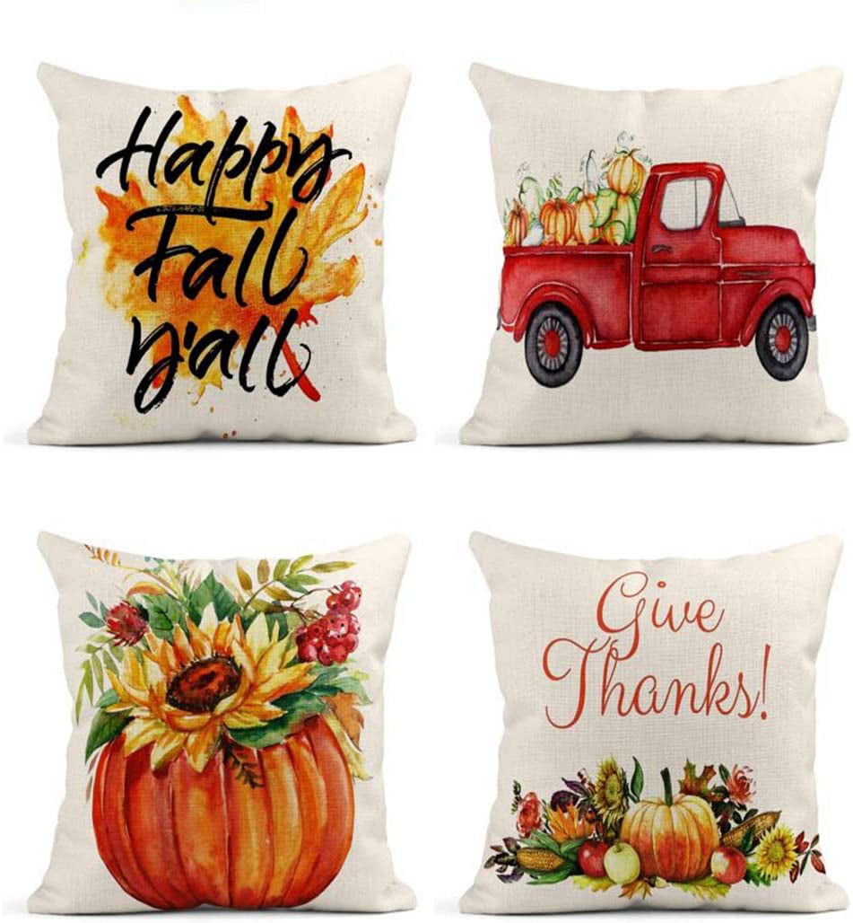Happy Fall 20x20 Pillow 