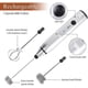 thumbnail image 2 of Electric Milk Frother Handheld Foam Maker Usb Egg Beater Rechargeable Drink Mixer With 3 Speeds Silver, 2 of 5