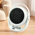 thumbnail image 4 of Hvmvliv Small Heater Energy Saving Small Fast Heating Heater, LCD Display, Tilt Shut-Off, Adjustable 0-90 Degree Heat Distribution, Sleek White ABS Design for Winter White, 4 of 9