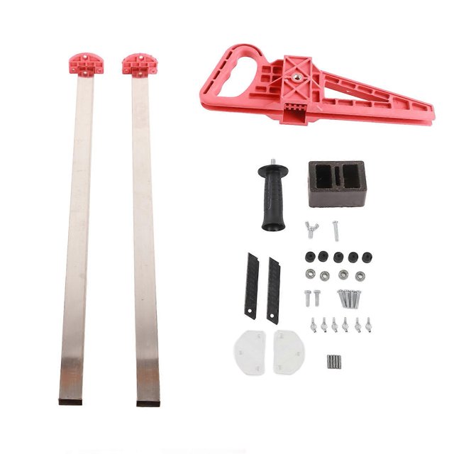 Gypsum Board Cutter Double Blade Ergonomic Handle Stainless Steel Rail Portable Hand Push Board Cutting Tool