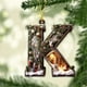 thumbnail image 4 of Adornos de árbol de Navidad de 26 letras - Decoraciones acrílicas personalizadas con gorros de Papá Noel, de una pieza, 4 of 7