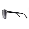 thumbnail image 3 of Womens Glitter Oversize Cat Eye Inset Lens Designer Sunglasses Black Silver Smoke, 3 of 4