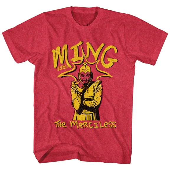 Flash Gordon Ming The Merciless Cherry Heather T-Shirt