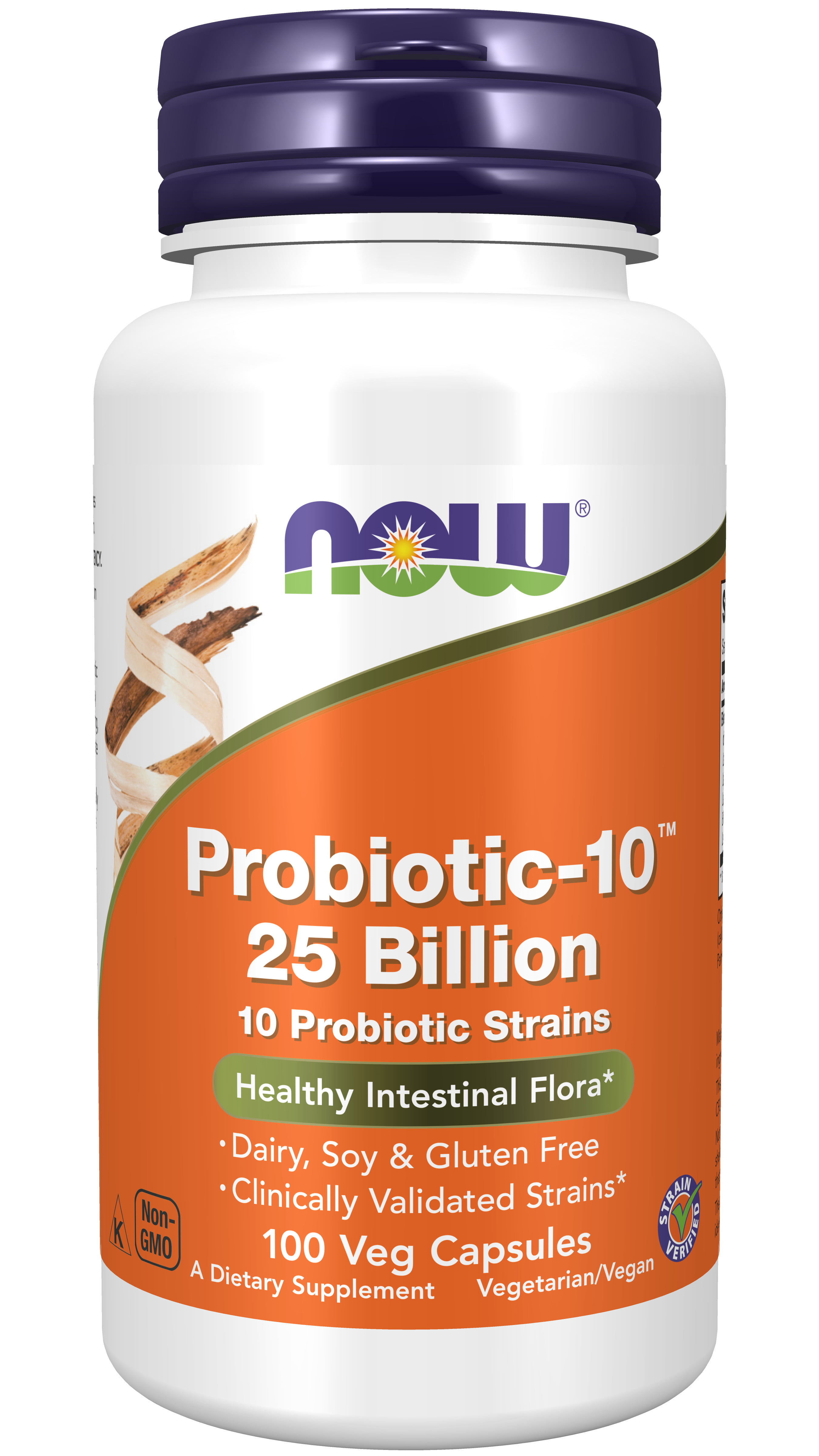 NOW Supplements, Probiotic10™, 25 Billion, with 10 Probiotic Strains