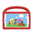 thumbnail image 4 of Allytech Kids Case for Samsung Galaxy Tab A 8.0" 2019 SM-T290 T295 T297, Rugged Shockproof Cute Car Design Handle Stand Protective Lightwight EVA Silicone Kids Friendly Case for Girls Boys - Red, 4 of 5