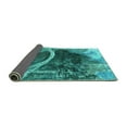 thumbnail image 2 of Ahgly Company Indoor Rectangle Oriental Turquoise Blue Industrial Area Rugs, 5' x 7', 2 of 4
