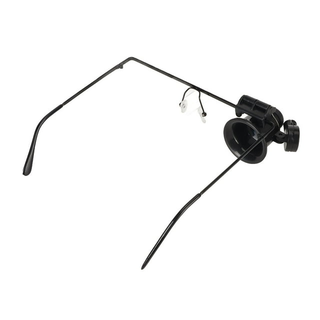 Lupa de reparación de relojes, lupa de 20X con lente única, lupa para gafas con luz LED para accesorios de reparación de relojes