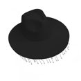 thumbnail image 2 of Sombrero de vaquero Yinane Fedora Jazz Unisex Blanco, 2 of 5